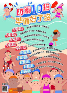 防溺10招宣導海報